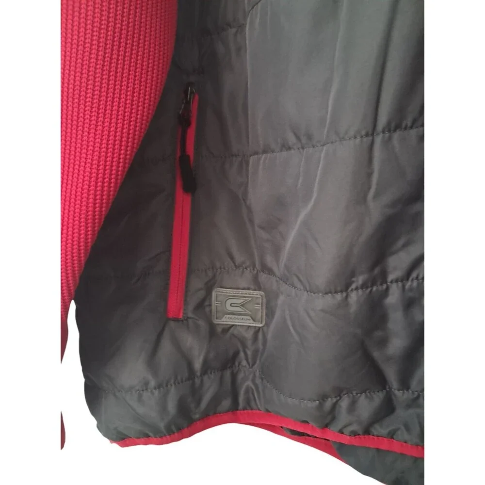 University of Wisconsin Men's Gray & Red Hooded Jacket